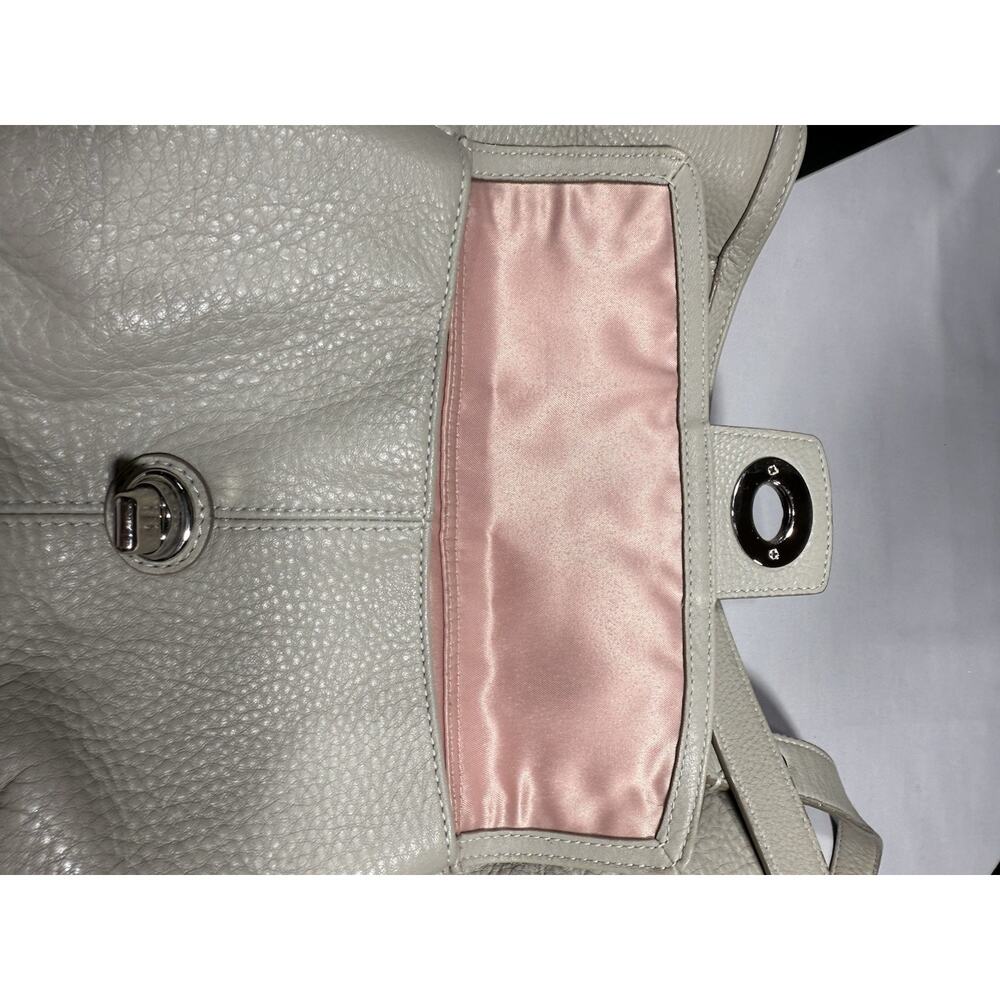 Coach Legacy Tote #19264 Leather Chalk Ivory‎ Pocket Shoulder Bag EUC - Picture 12 of 16